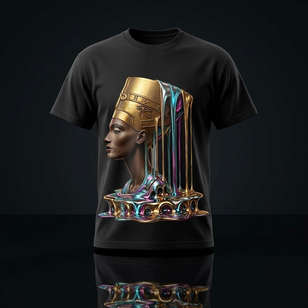 The Renaissance Drip: Liquid Nefertiti - Graphic Tee