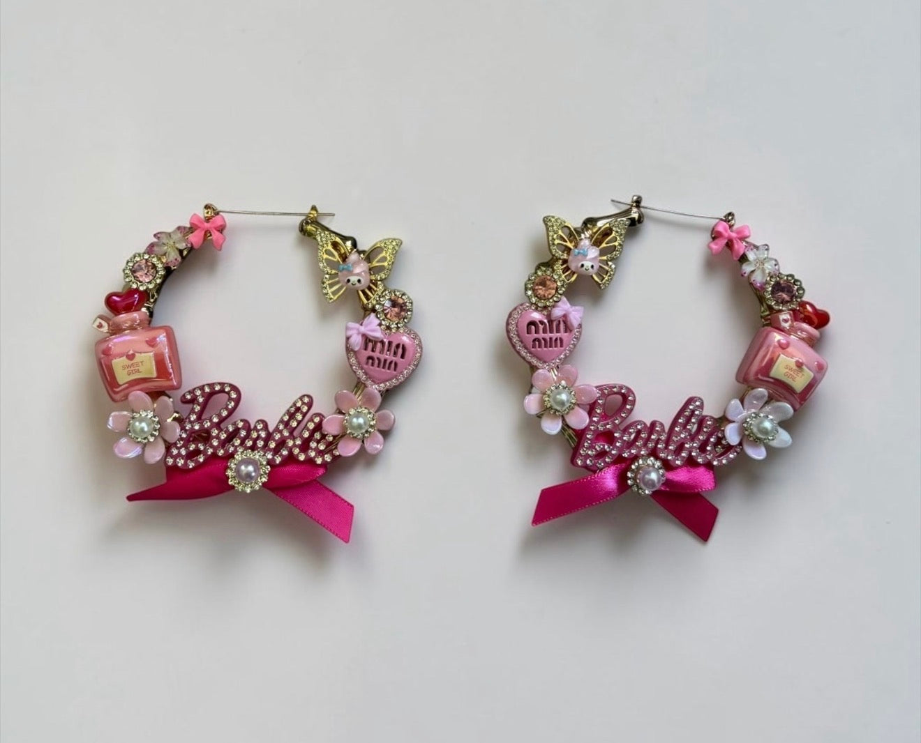 “Everythang Pinka” Hoops | Handmade Statement Earrings