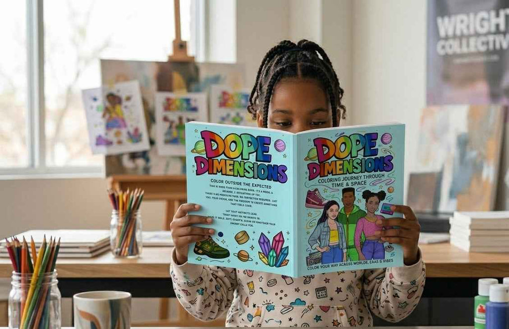 Dope Dimensions: A Coloring Journey Through Time and Space - Wright Creative Collective